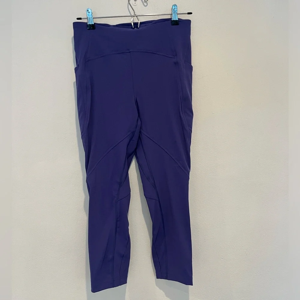 Lululemon Lead The Pack Purple Leggings Inseam 23” Size 8 - Picture 3 of 11
